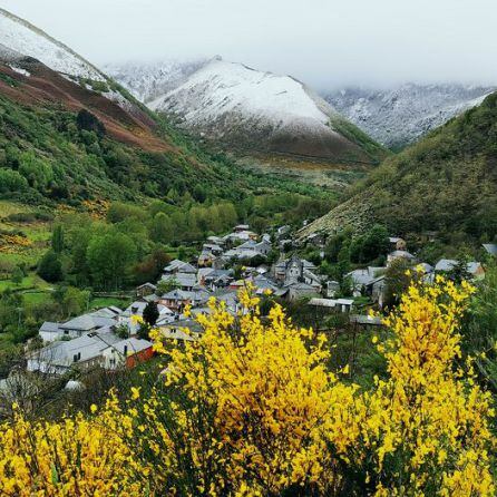 La nieve en las montañas de los Ancares leoneses
