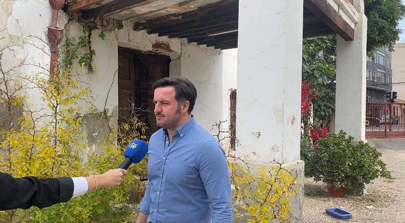 Pablo Ruz, presidente del PP de Elche, en la Casa de la Venida de la Virgen