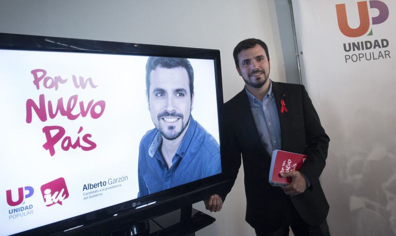  El candidato de IU a la Presidencia del Gobierno, Alberto Garzón