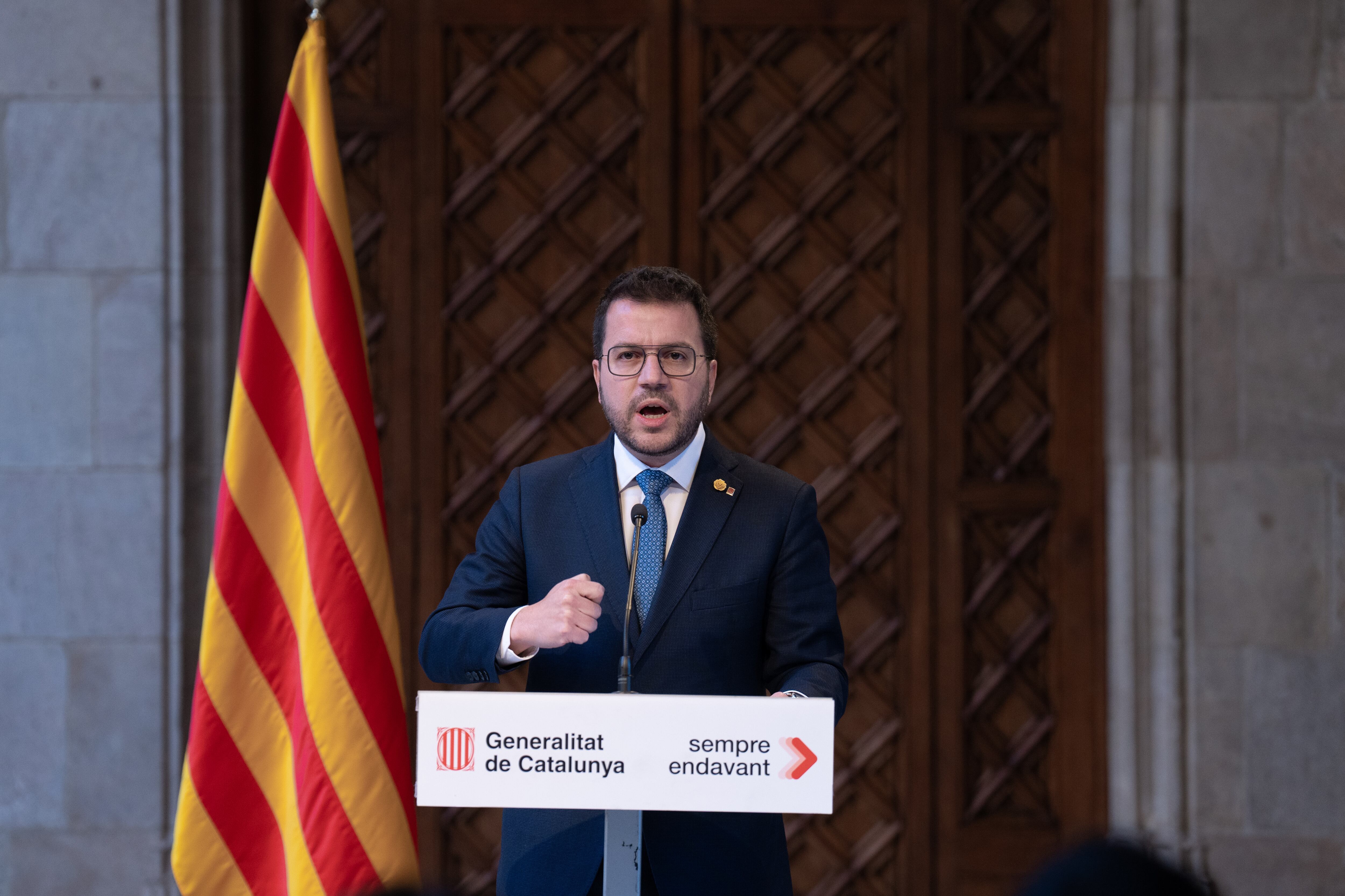 El presidente de la Generalitat, Pere Aragonès.