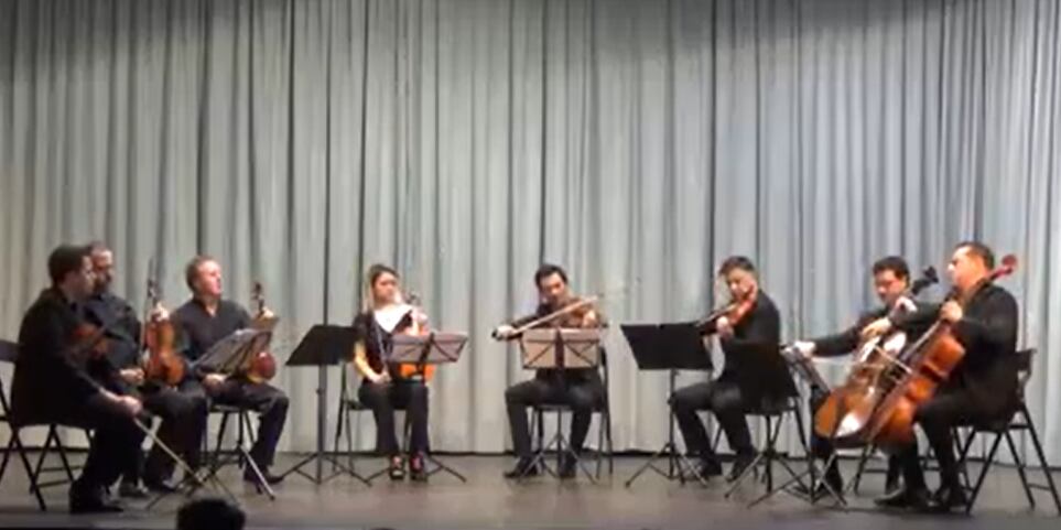 Camerata Virtuosi en su concierto en la Casa de Cultura de Aranda el 23 de enero de 2020