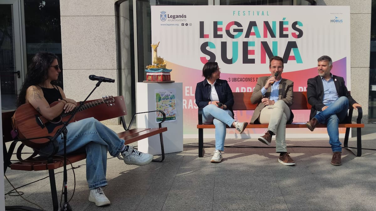 Miguel Ángel Recuenco, alcalde de Leganés, habla del festival 'Leganés suena'.