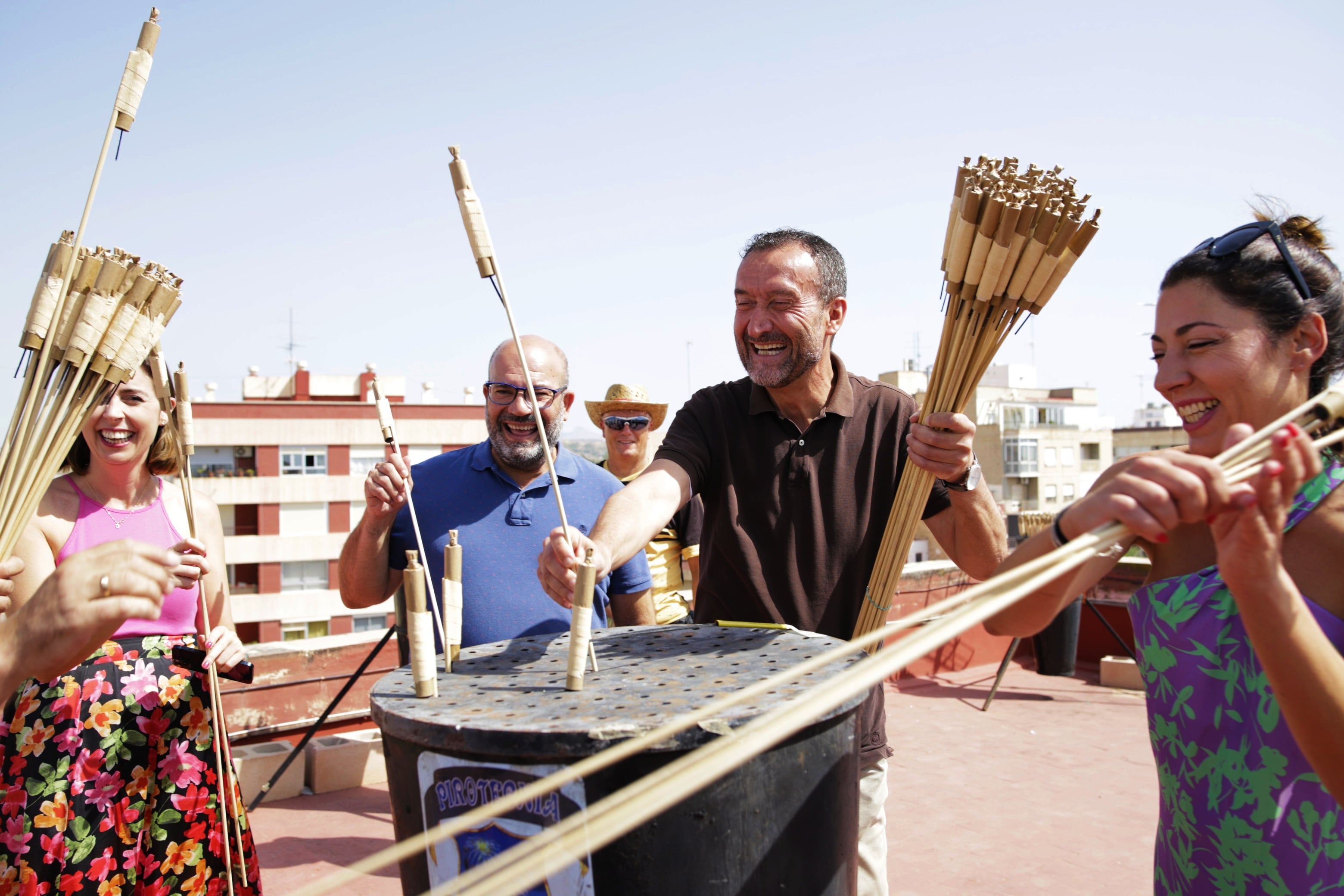 Preparativos para la Nit de L&#039;Alba