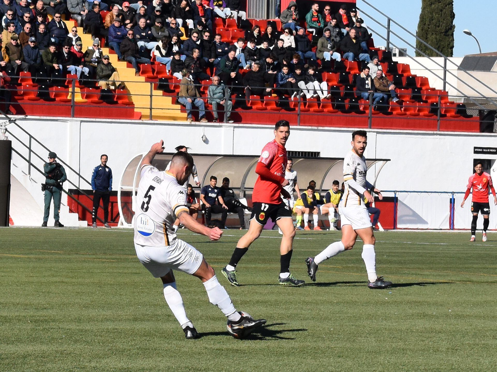 Imagen del partido de la temporada pasada en el Emilio Macarro Rodríguez (1-1) FOTO: CD Guadalajara