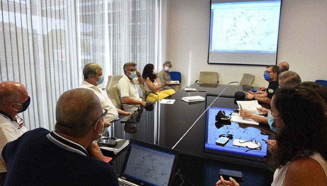 Un momento de la reunión.