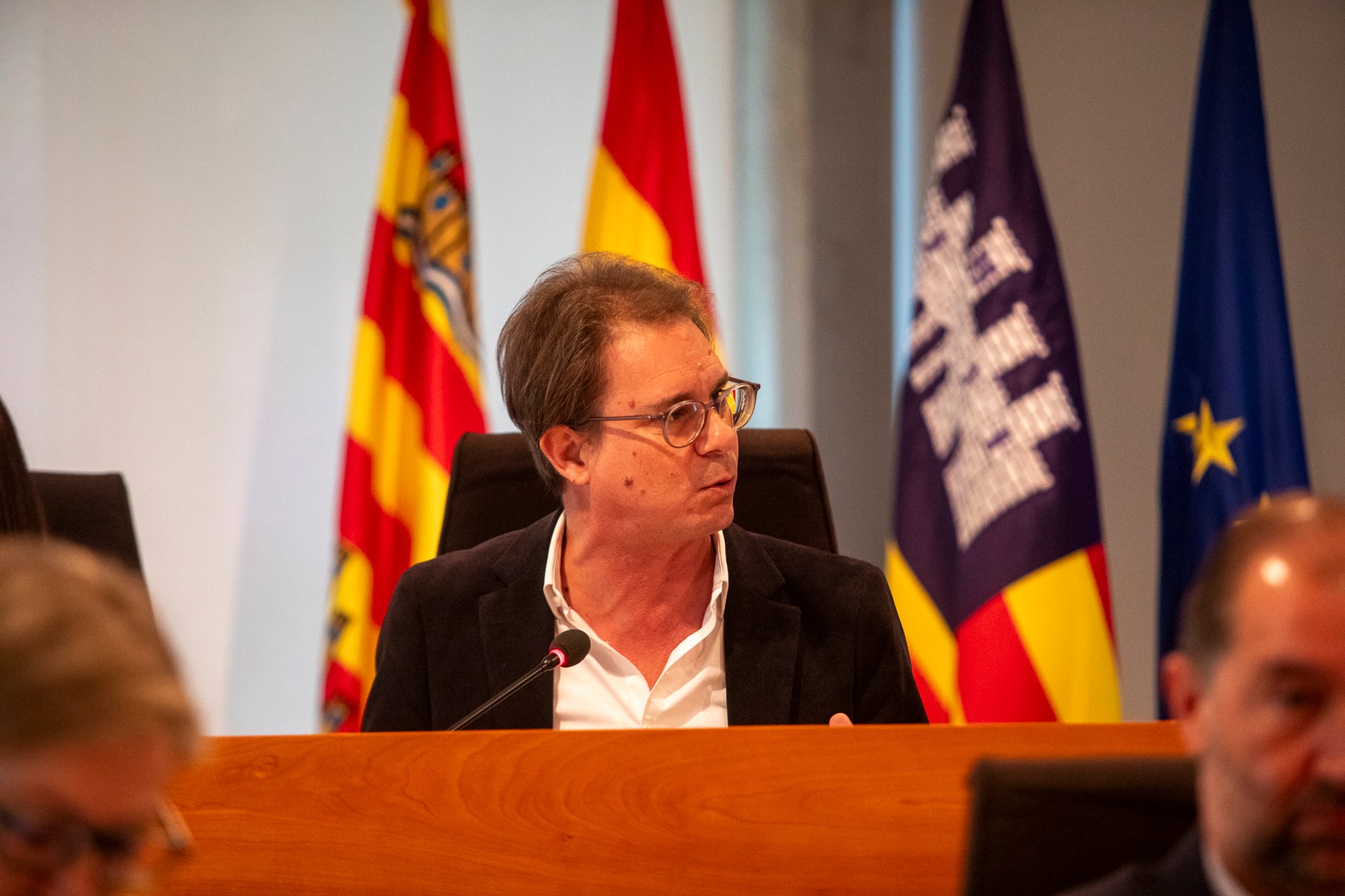 Salvador Losa, en un momento del pleno