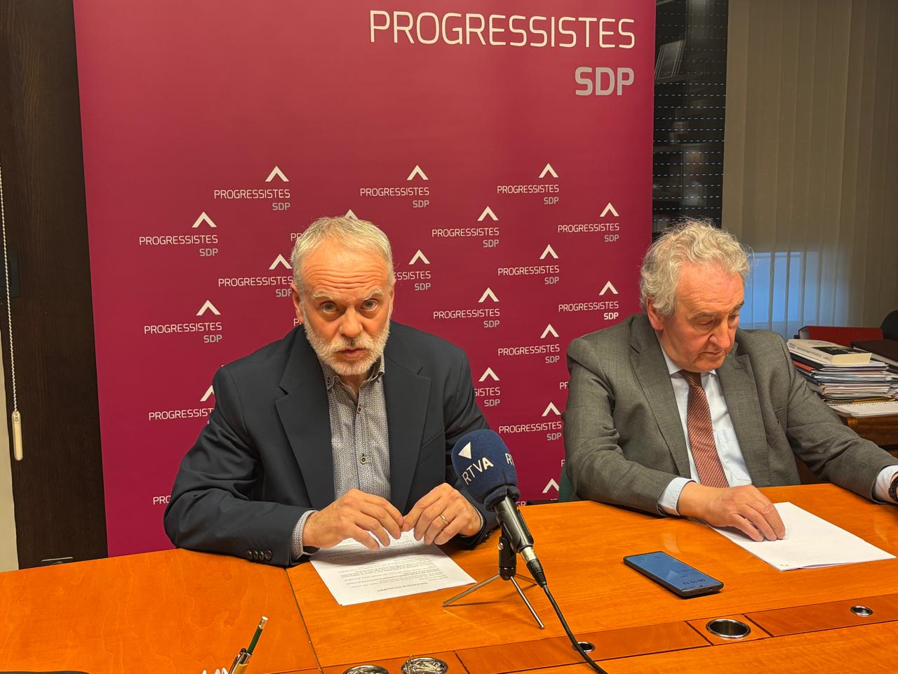 Els líders de Progressistes-SDP, Josep Roig i Jaume Bartumeu