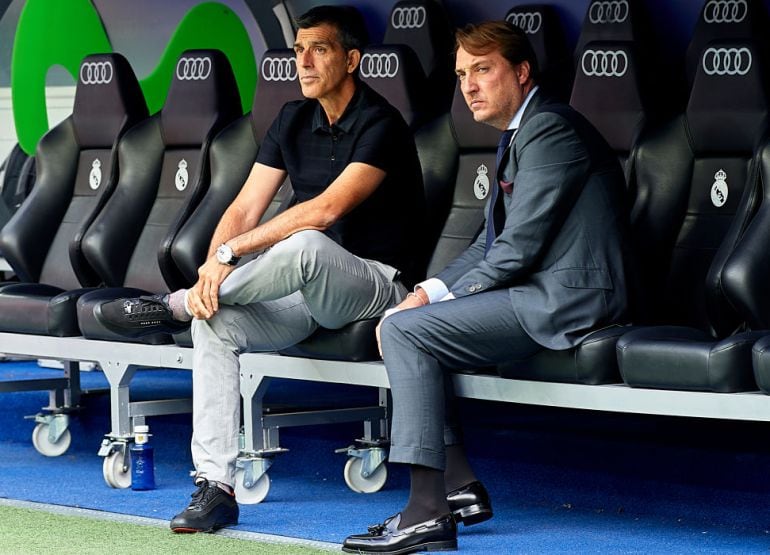 Muñiz y Quico Catalán en el Santiago Bernabéu