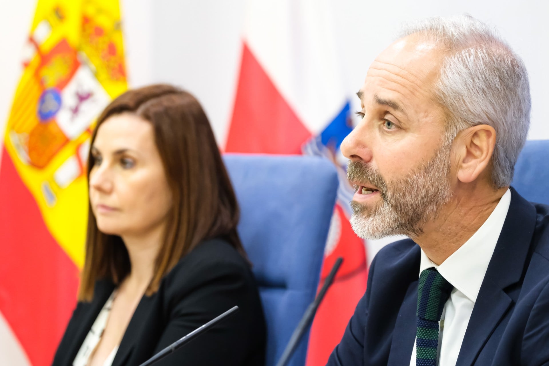 Sergio Silva en la presentación de los presupuestos