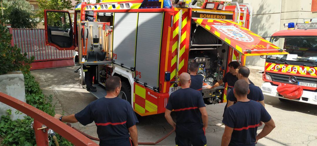 Imagen de archivo del parque de bomberos de Leganés que ahora depende de la Comunidad de Madrid