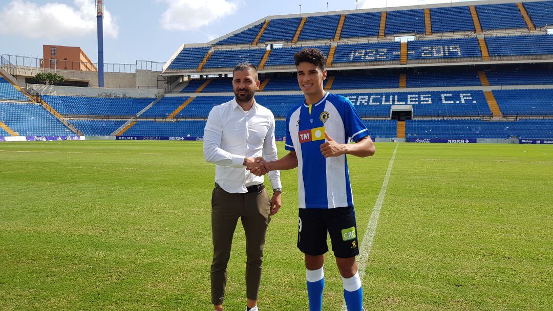 Teo Quintero junto a Javier Portillo