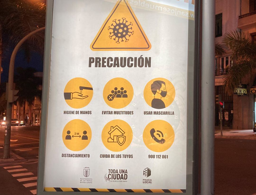Cartel en las calles de Las Palmas de Gran Canaria