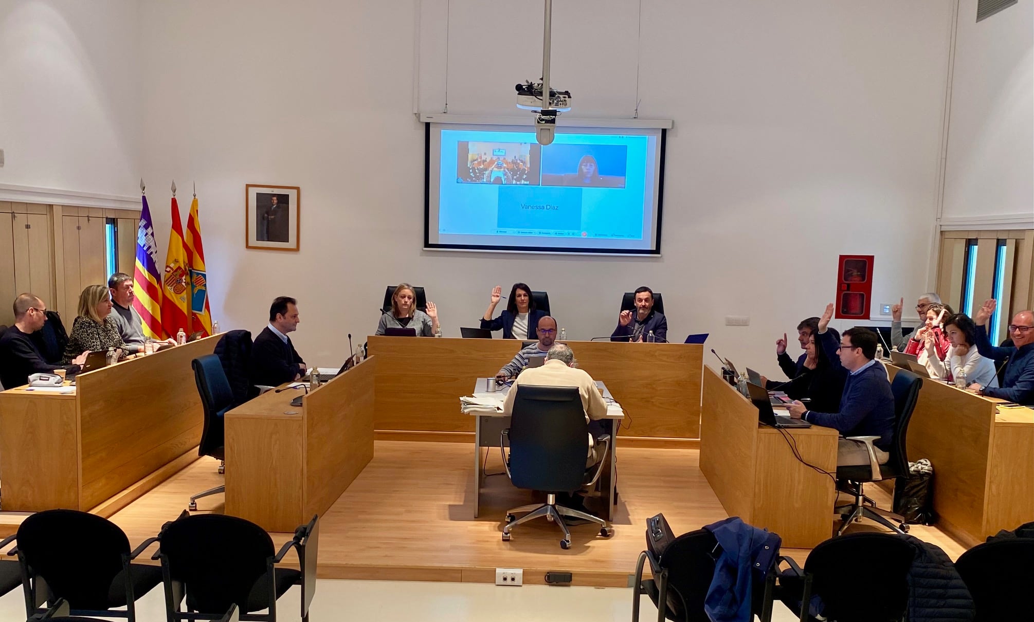 Imagen del pleno de Formentera