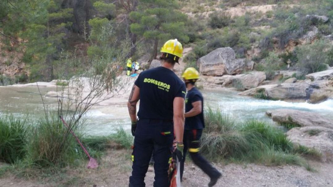 Imagen de archivo de los bomberos actuando en Las Chorreras. 