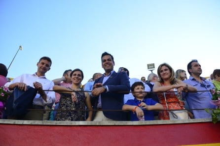 Francisco Miralles (Alcalde de Villacarrillo), Soledad Aranda (delegada de Agricultura), Juan Diego Requena (Alcalde de Santisteban) y Trinidad Rus (Delegada de Salud).