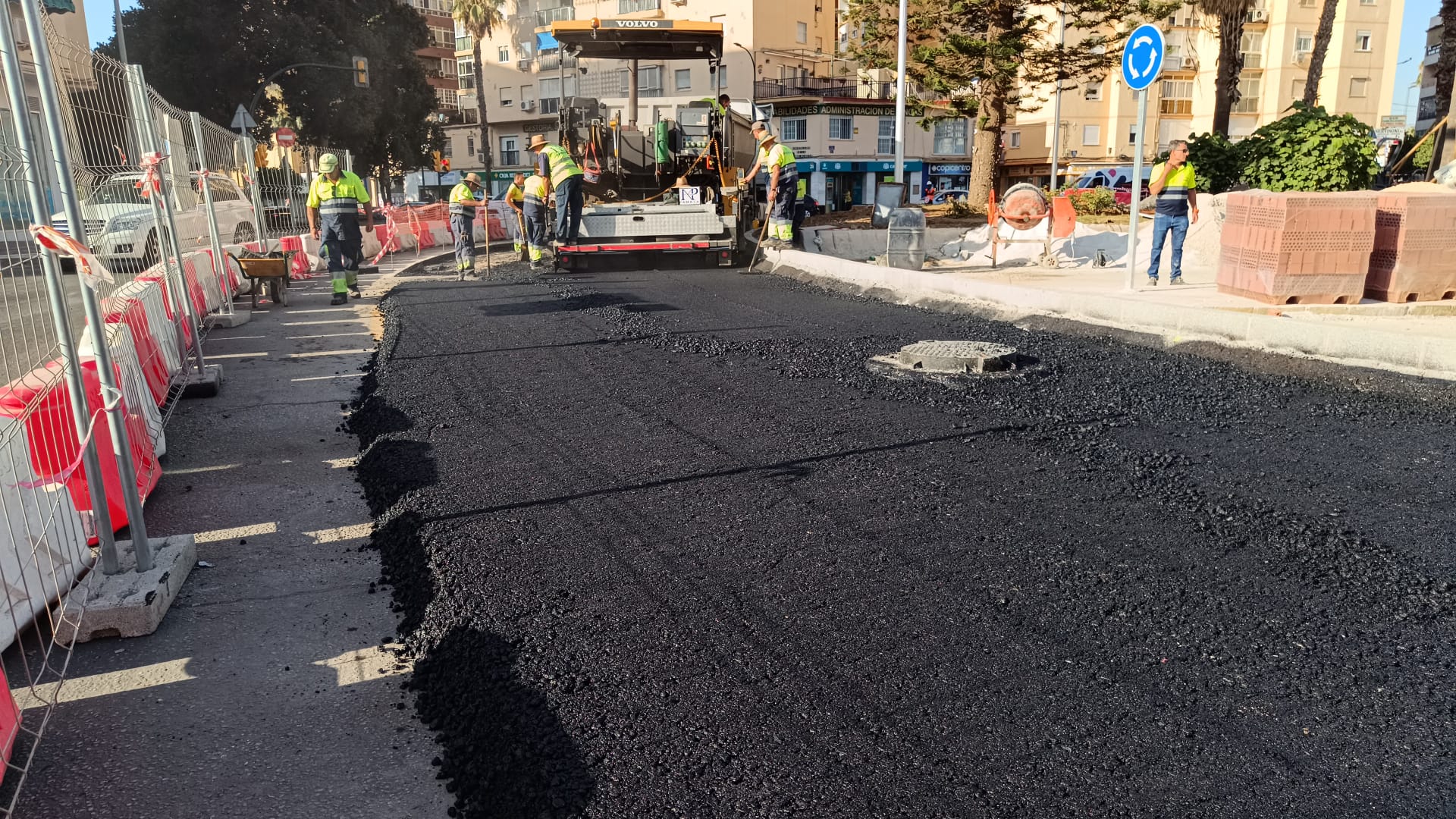 Obras en la glorieta