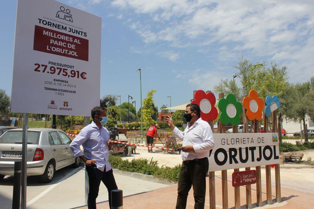 Foto de les obres del parc de l&#039;Orutjol