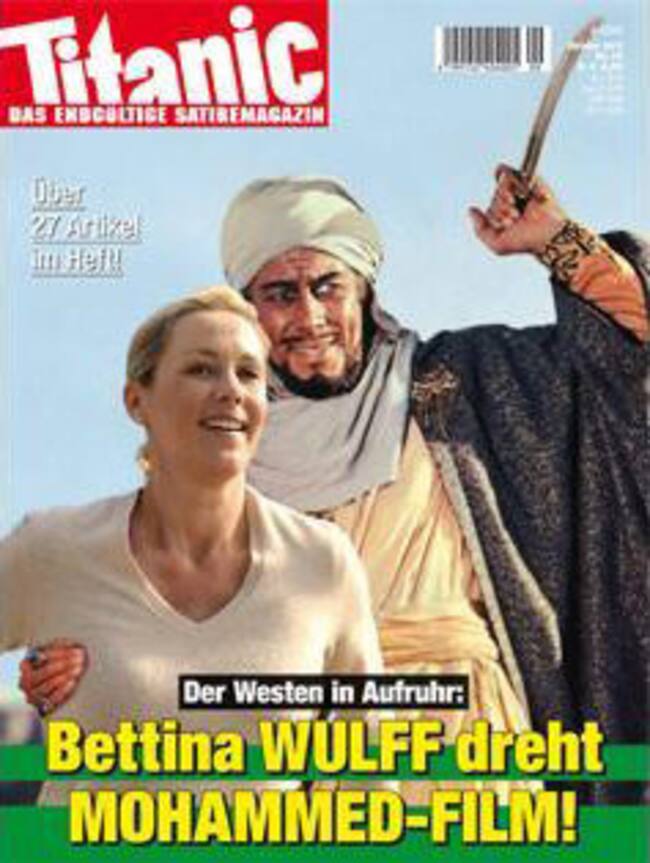 Portada de octubre de la revista satírica, Titanic