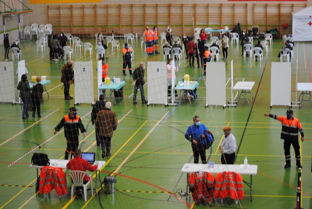 Una de las jornadas de vacunación que se han desarrollado en Medina del Campo