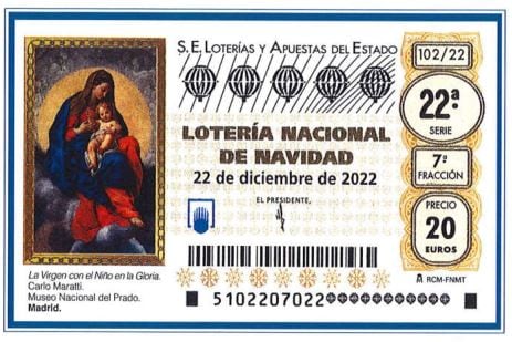 Imagen que ilustra los décimos de la Lotería de Navidad de este año