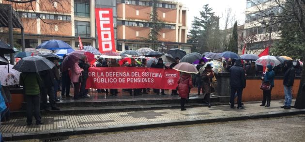 La manifestación ha terminado en la plaza de España.