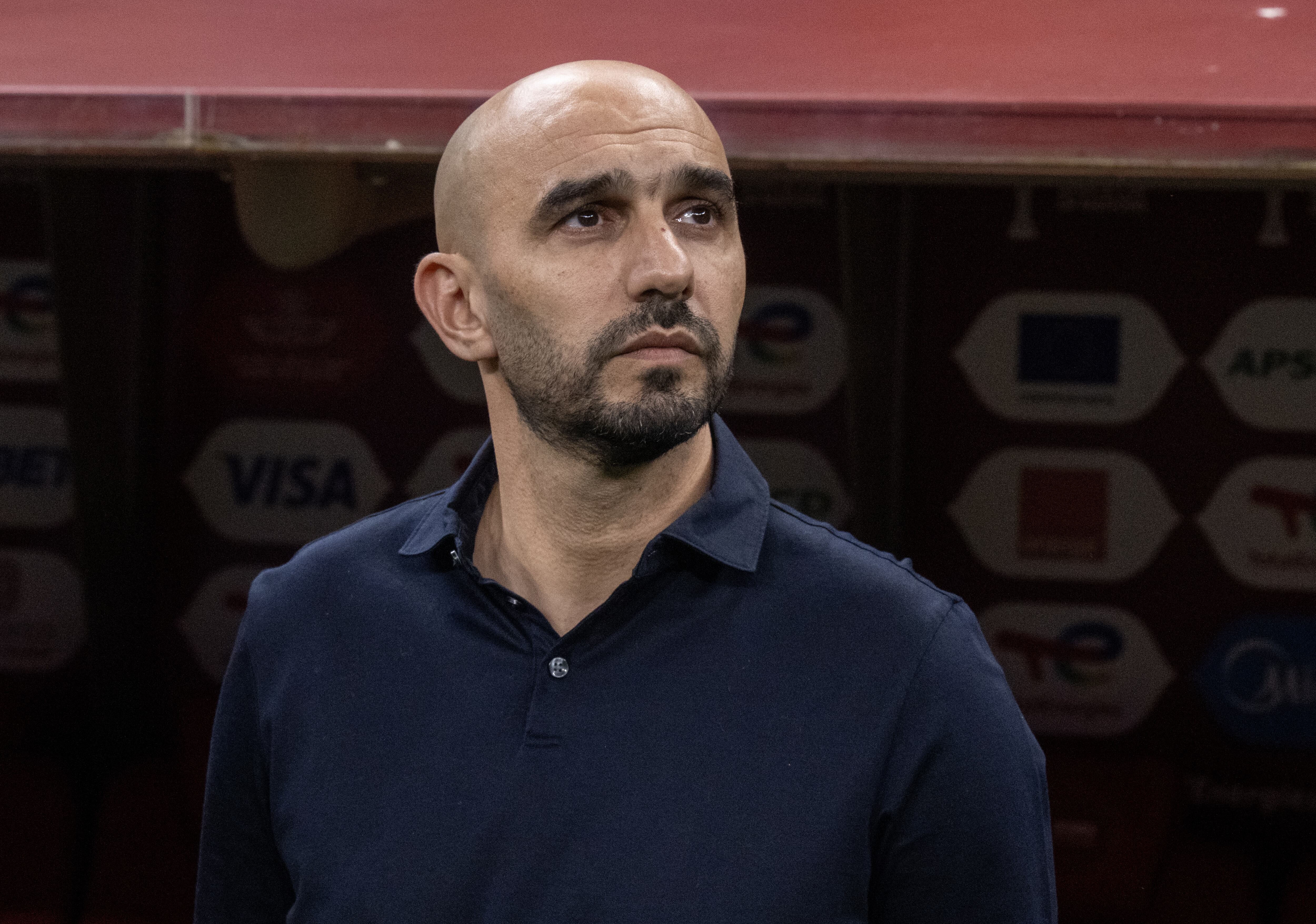 Walid Regragui durante un encuentro de Copa África