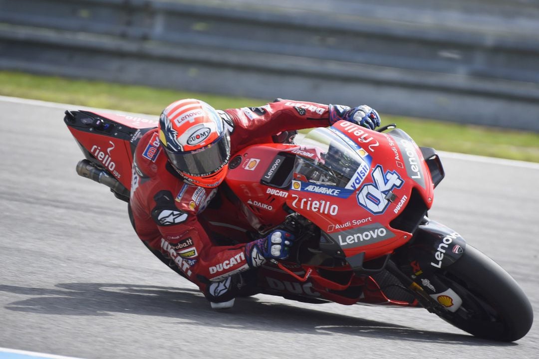 Andrea Dovizioso durante los test de Brno.