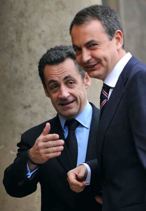 Nicolas Sarkozy y José Luis Rodríguez Zapatero