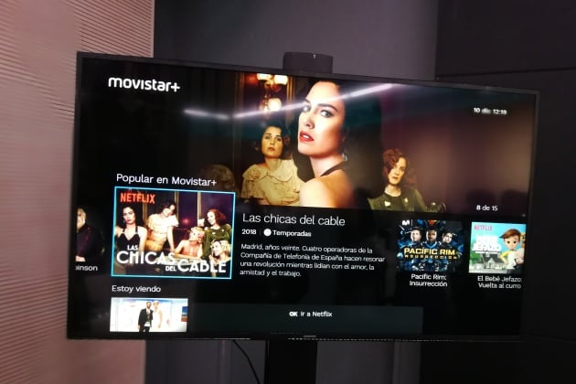 Así se ve un contenido de Netflix destacado en Movistar Plus