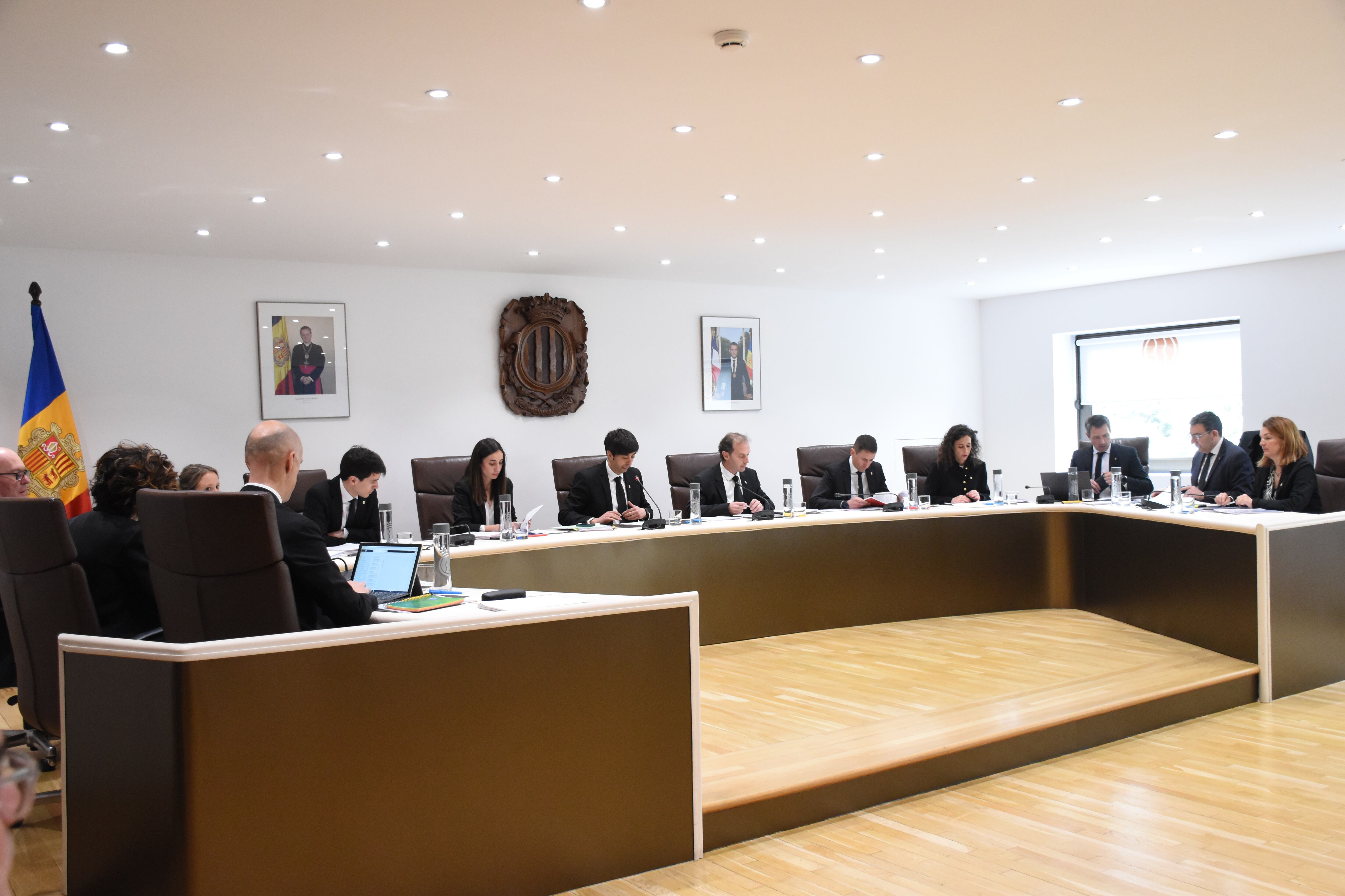 Sessió del consell de comú d'Andorra la Vella