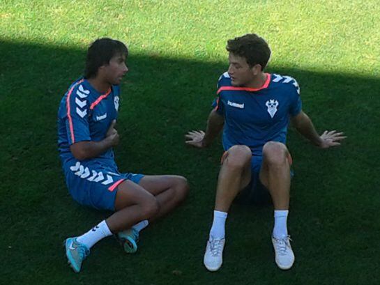 Final del entrenamiento de esta mañana en la Ciudad Deportiva