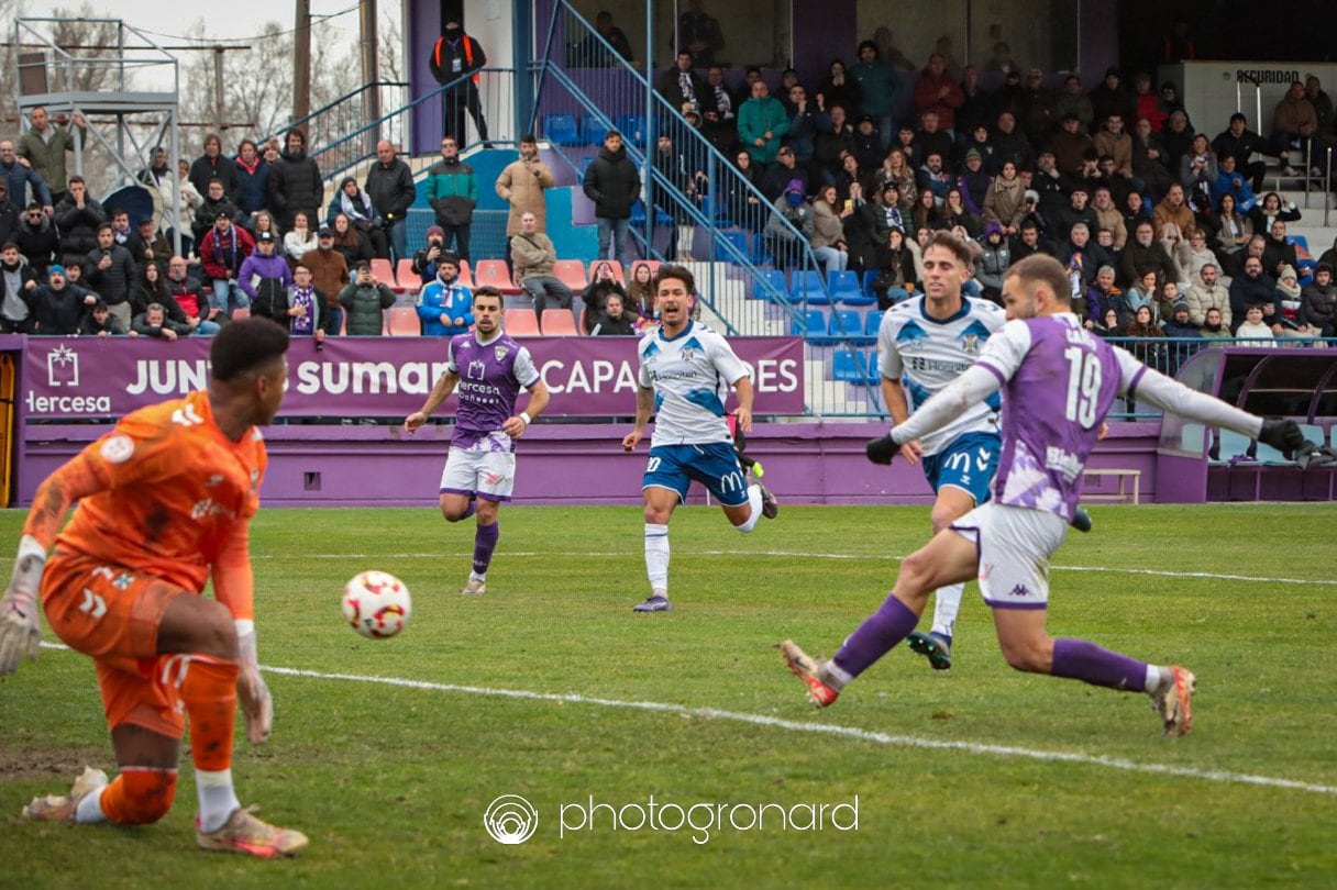 Jornada 20, 2RFEF Grupo V. CD Guadalajara-Tenerife B (Campo Pedro Escartín). Foto: Photogronard