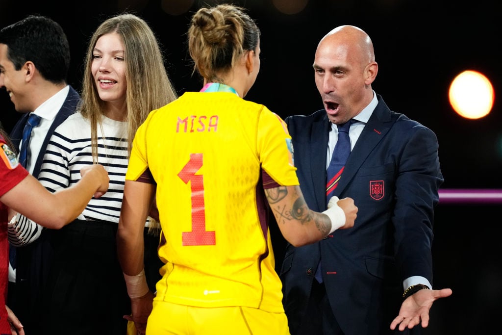 Luis Rubiales, durante la celebración del Mundial femenino.