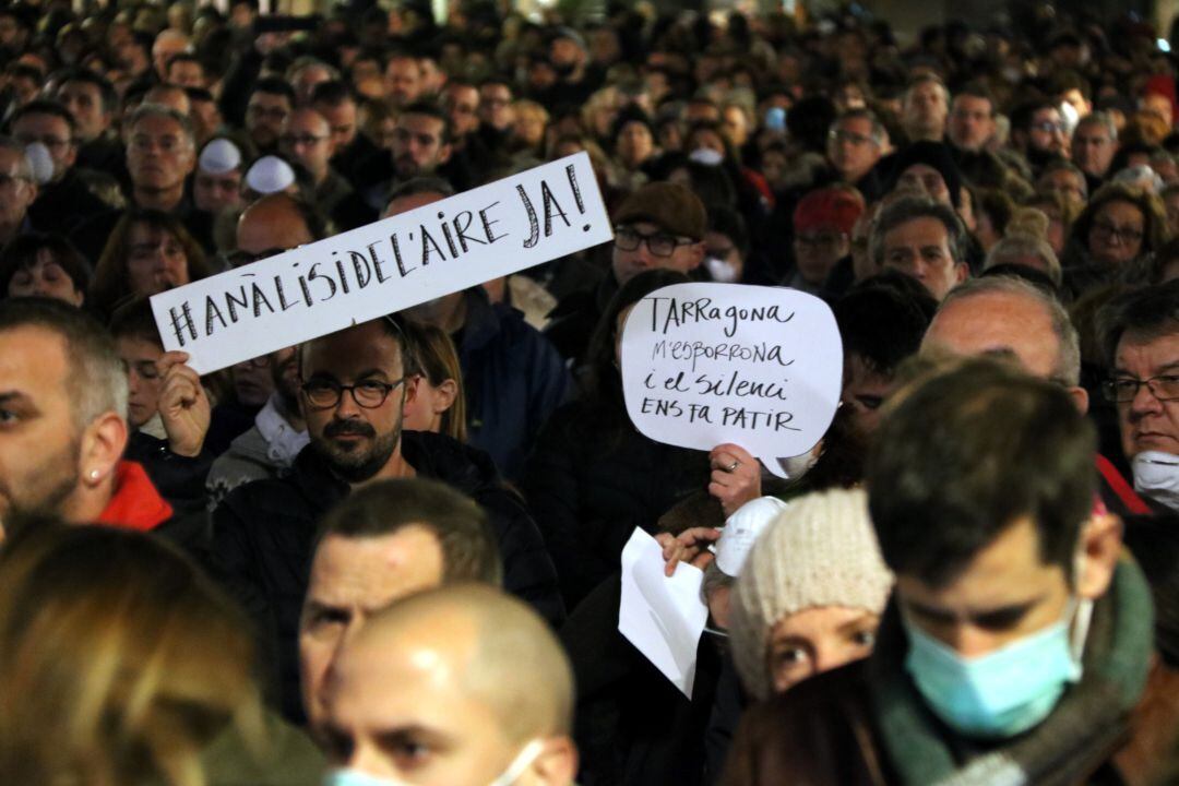 Manifestació de mitjans de gener a Tarragona. 