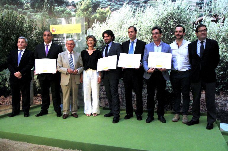 Entrega de los Premios Alimentos de España a los mejores aceites de oliva Virgen Extra.