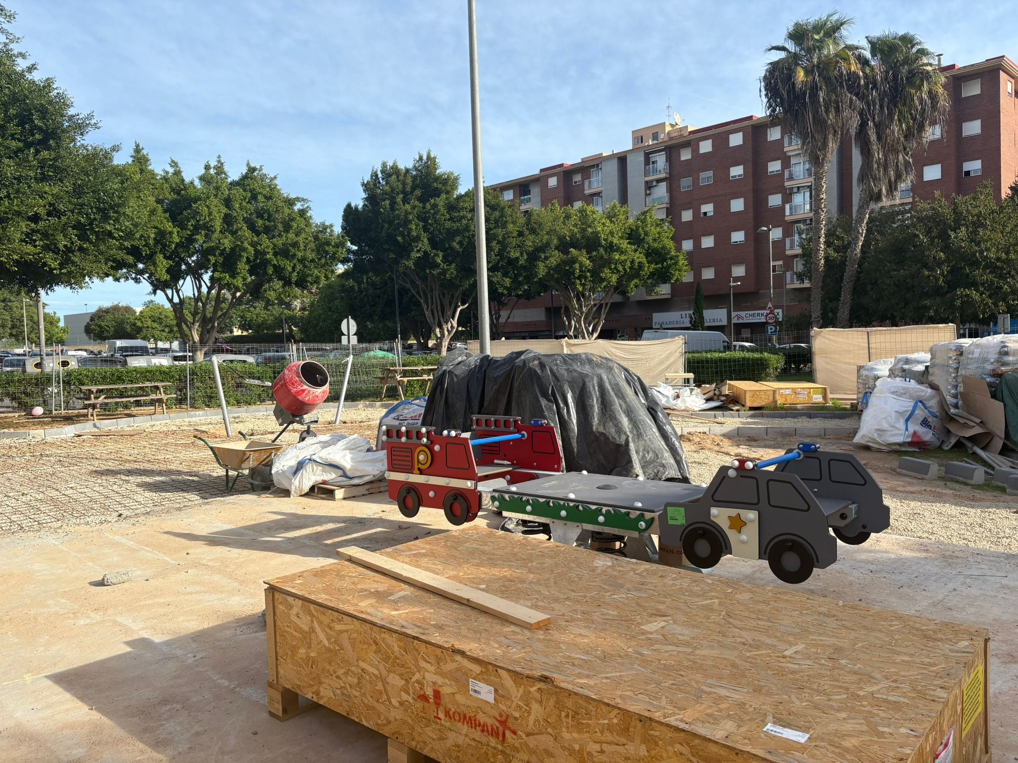 Imagen de uno de los parques infantiles de Vila