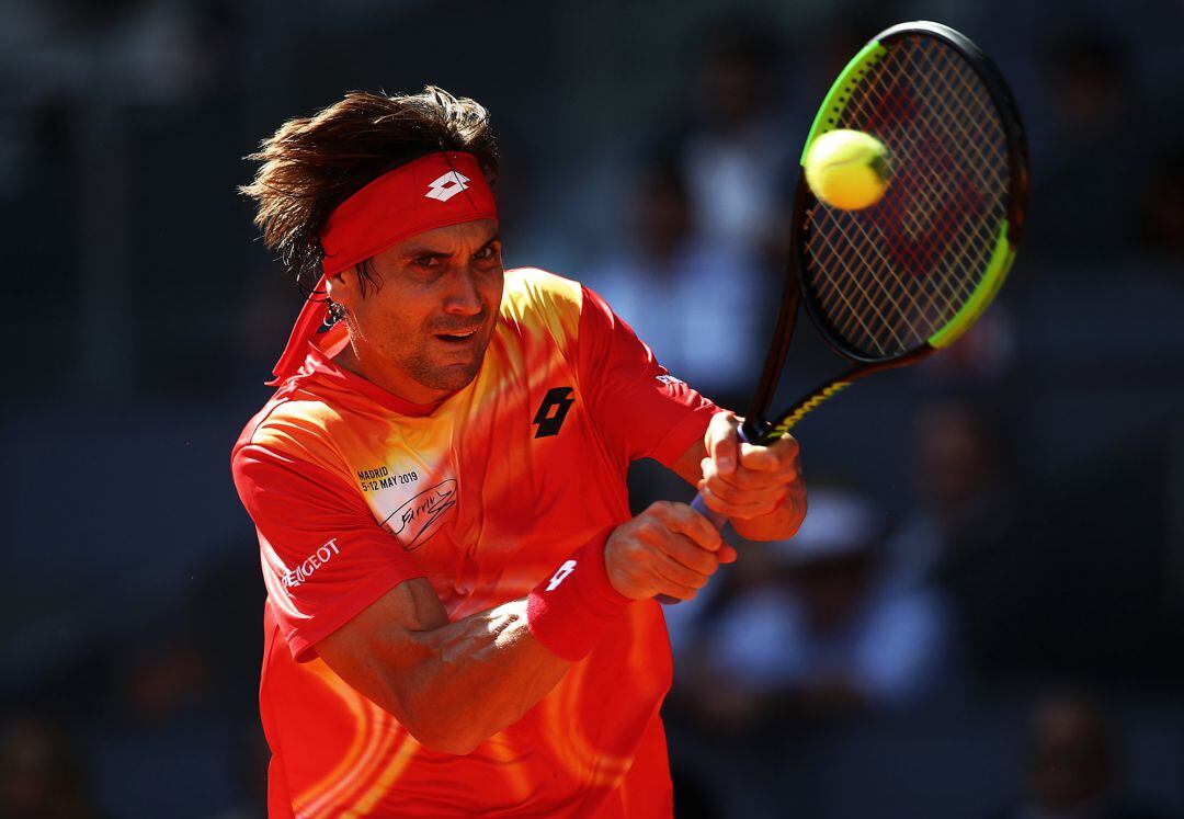 David Ferrer, en su partido ante Roberto Bautista.