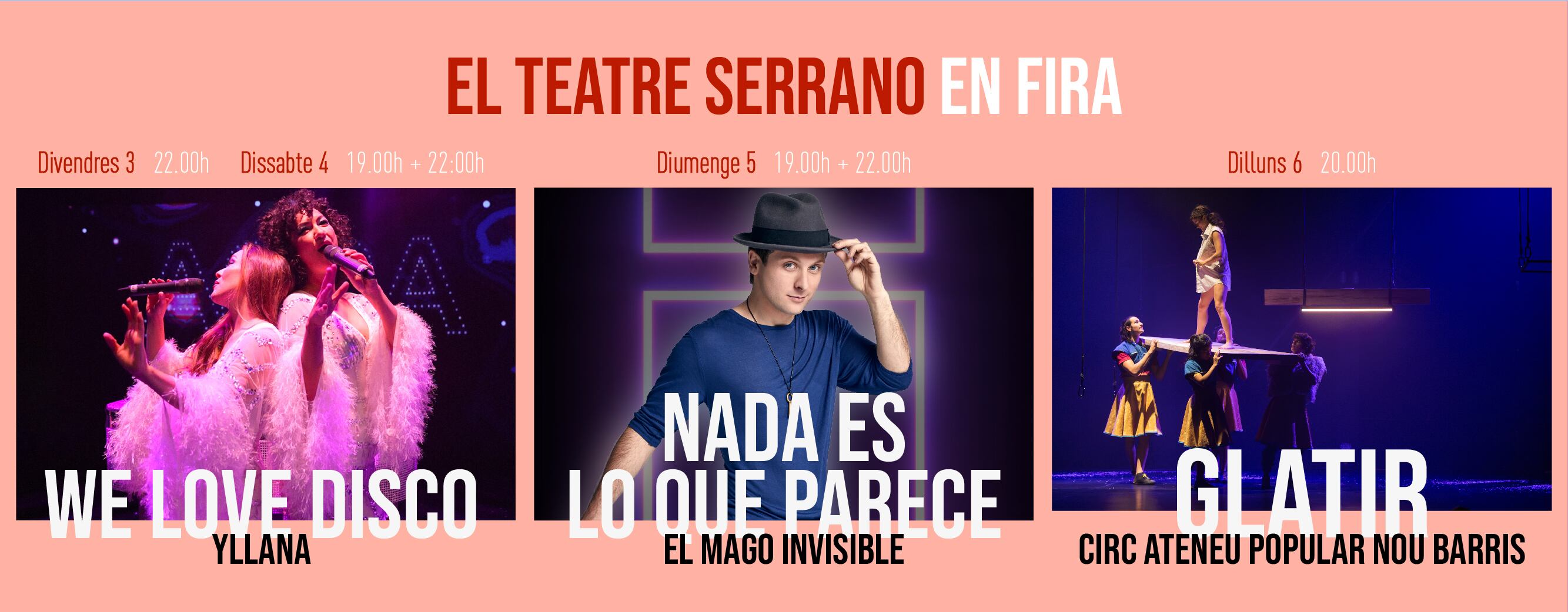 Cartel Teatre Serrano en Fira i Festes