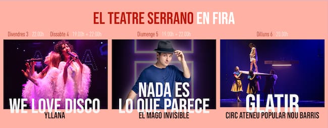 Cartel Teatre Serrano en Fira i Festes