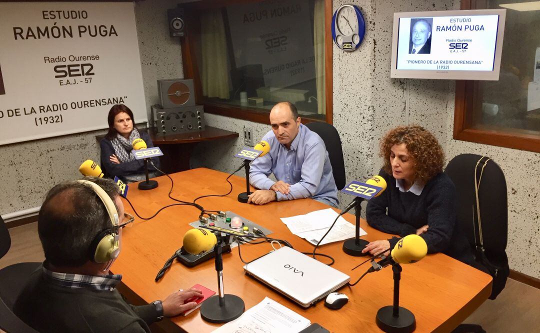 Miembros de la Plataforma Procad en nuestro estudio &quot;Ramón Puga&quot;