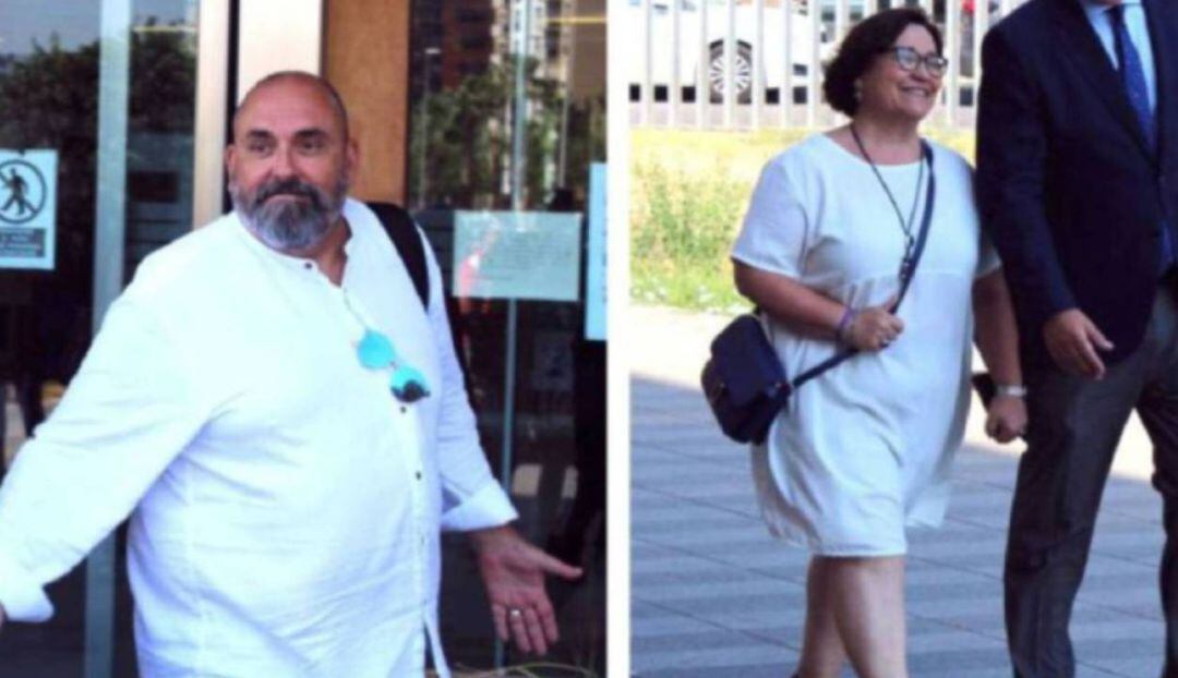 El secretario autonómico de Empleo, Enric Nomdedéu, y la ex vicealcaldesa de Castelló, Ali Brancal.