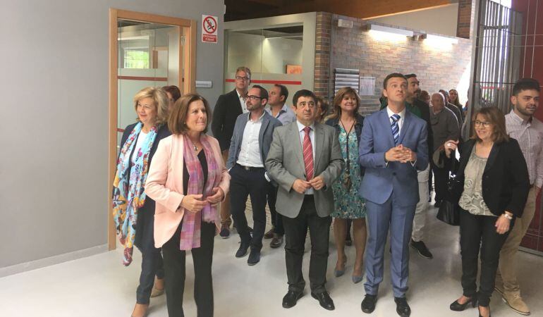 Momento de la visita a las nuevas instalaciones