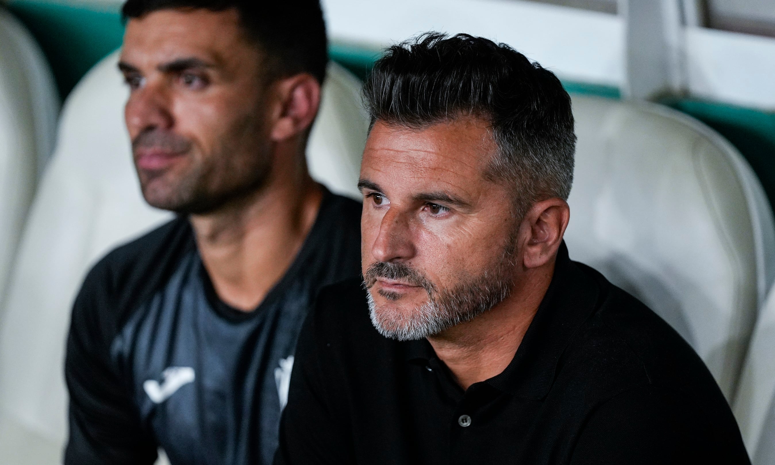 CORDOBA, SPAIN - AUGUST 26: Ivan Ania, head coach of Cordoba CF, looks on during LaLiga Hypermotion match between Cordoba CF and Burgos CF at La Rosaleda stadium on August 26, 2024, in Cordoba, Spain. (Photo By Joaquin Corchero/Europa Press via Getty Images)