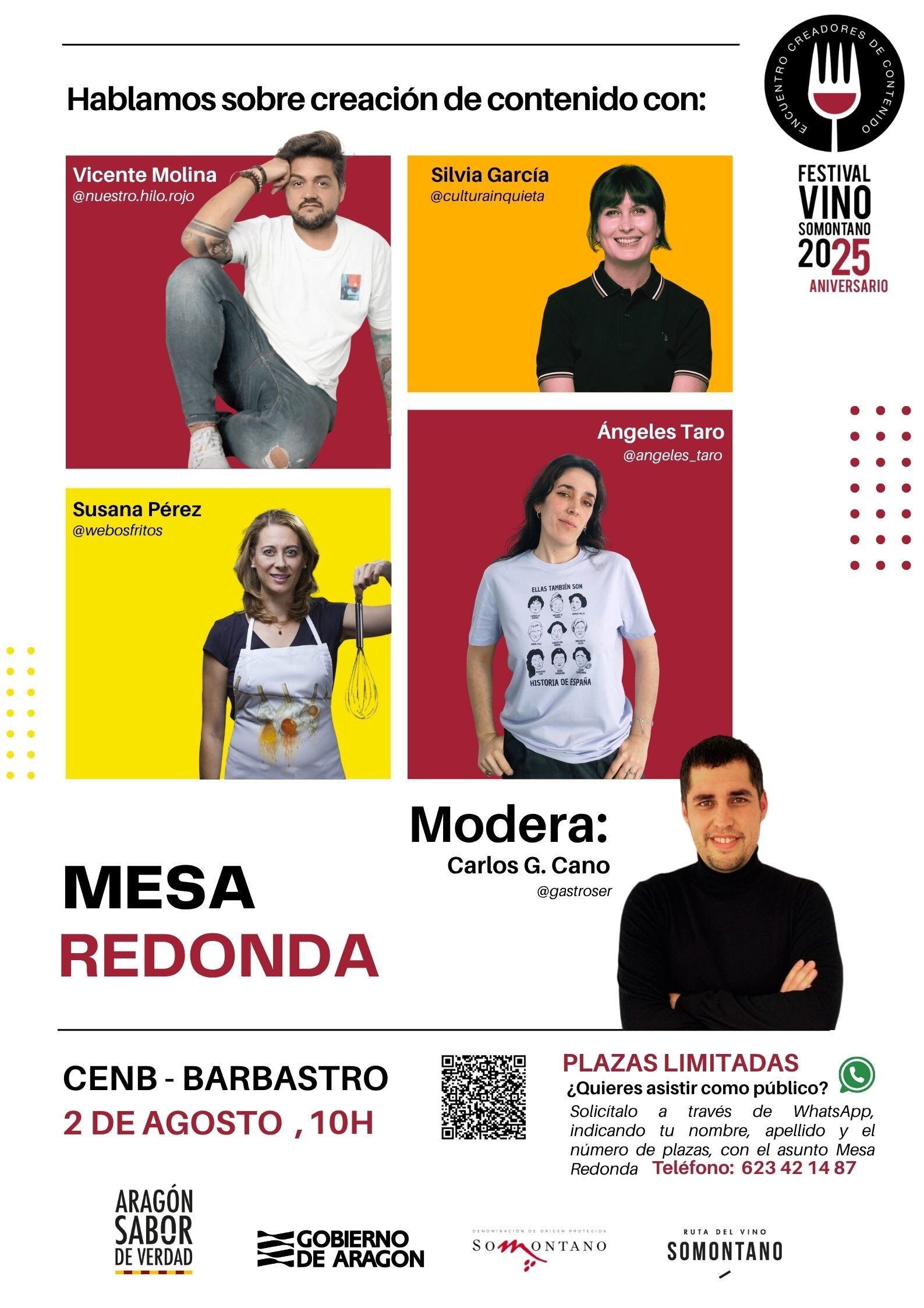 Cartel de la mesa redonda