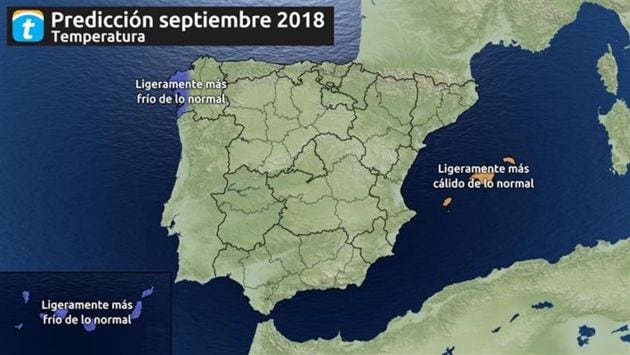 Septiembre será ligeramente más frío de lo habitual en Canarias