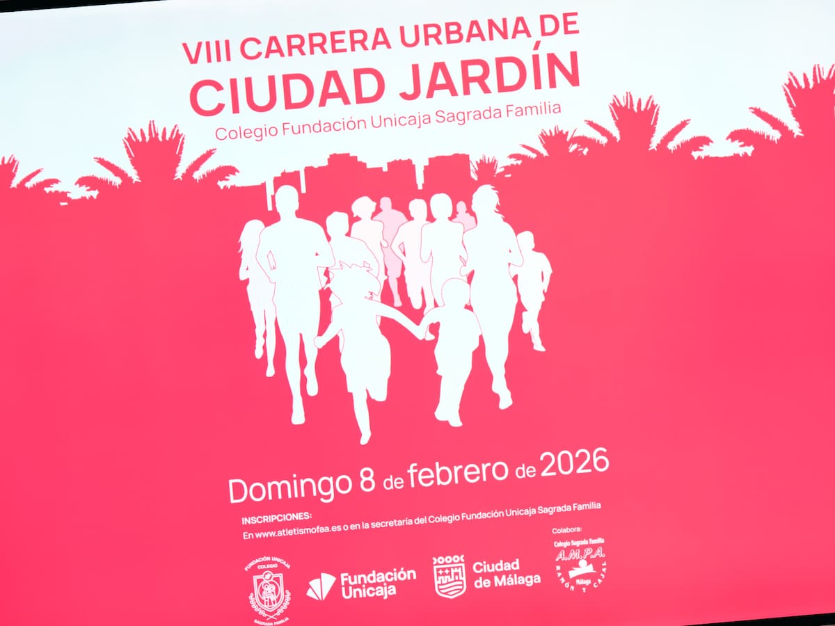 El distrito de Ciudad Jardín acoge este domingo la octava edición de la Carrera Urbana del Colegio Fundación Unicaja Sagrada Familia