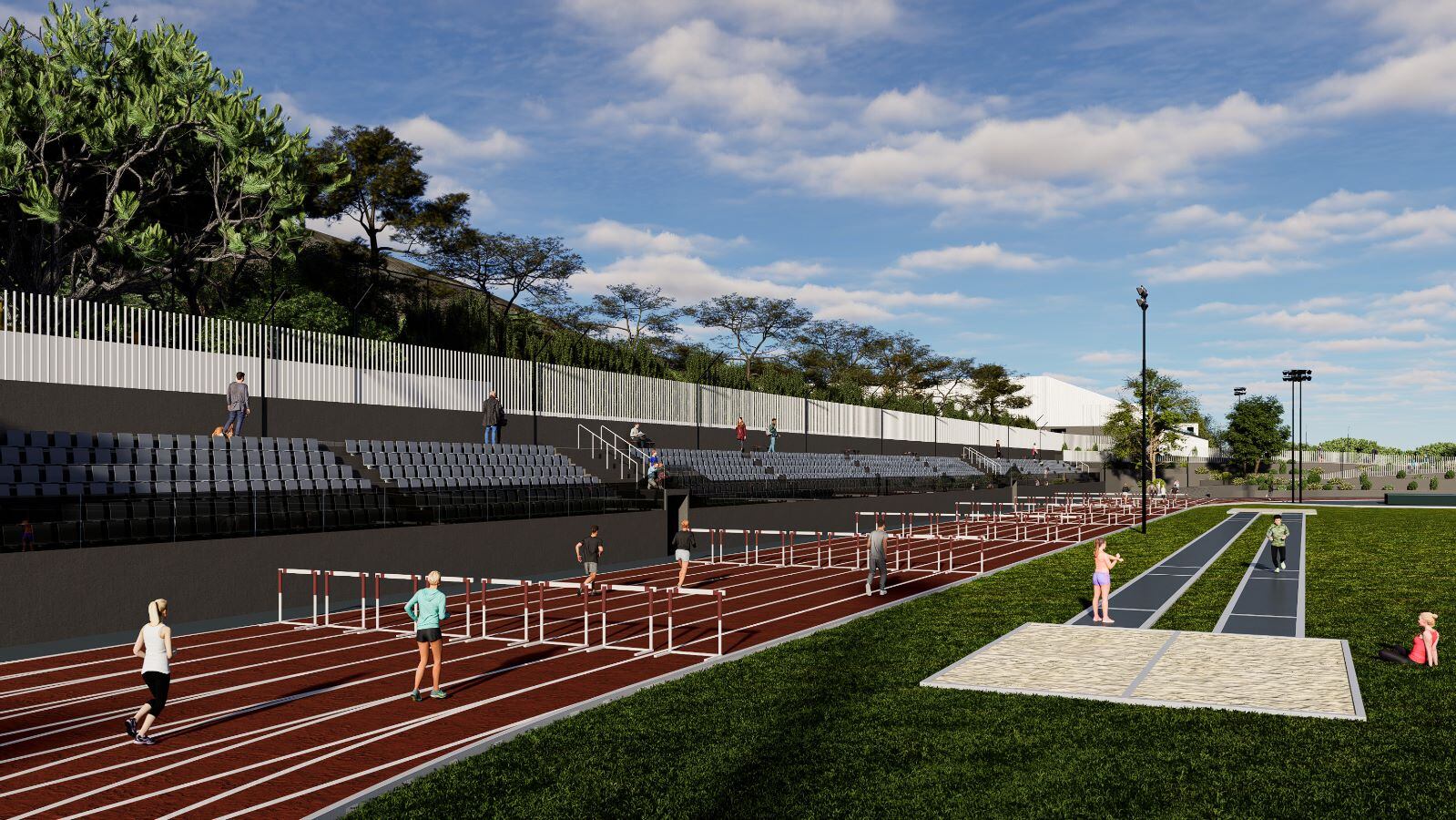 Proyecto de la pista de atletismo