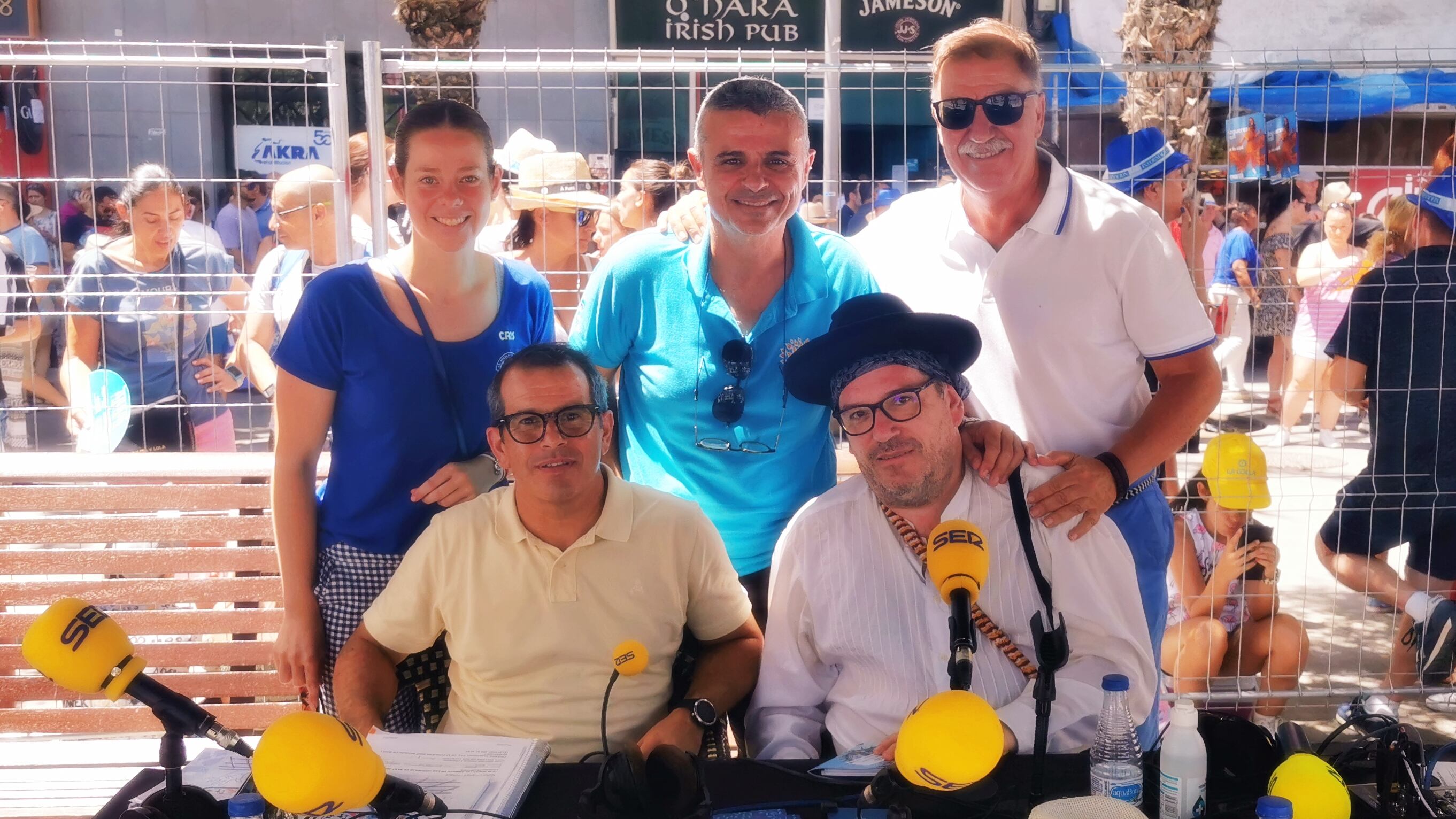 El Abierto de les Fogueres de Sant Joan, con Cristina Camarero, Juan Carlos Vizcaíno, Toni Arques, Rafa Sellers,