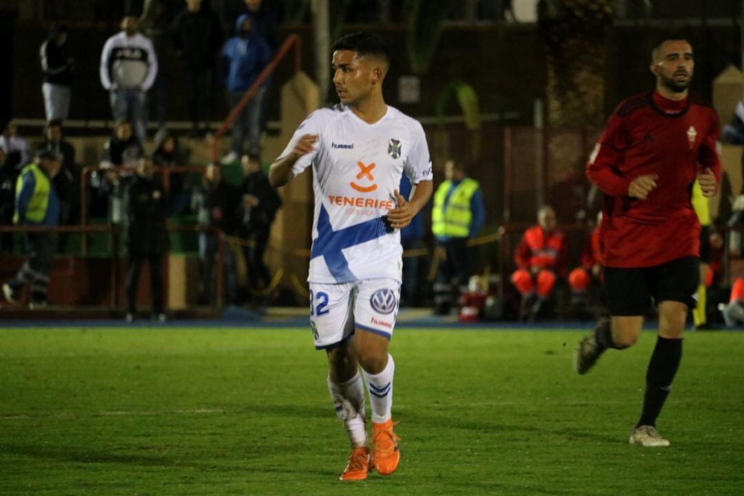 Ale Cruz, el día de su debut con el primer equipo.