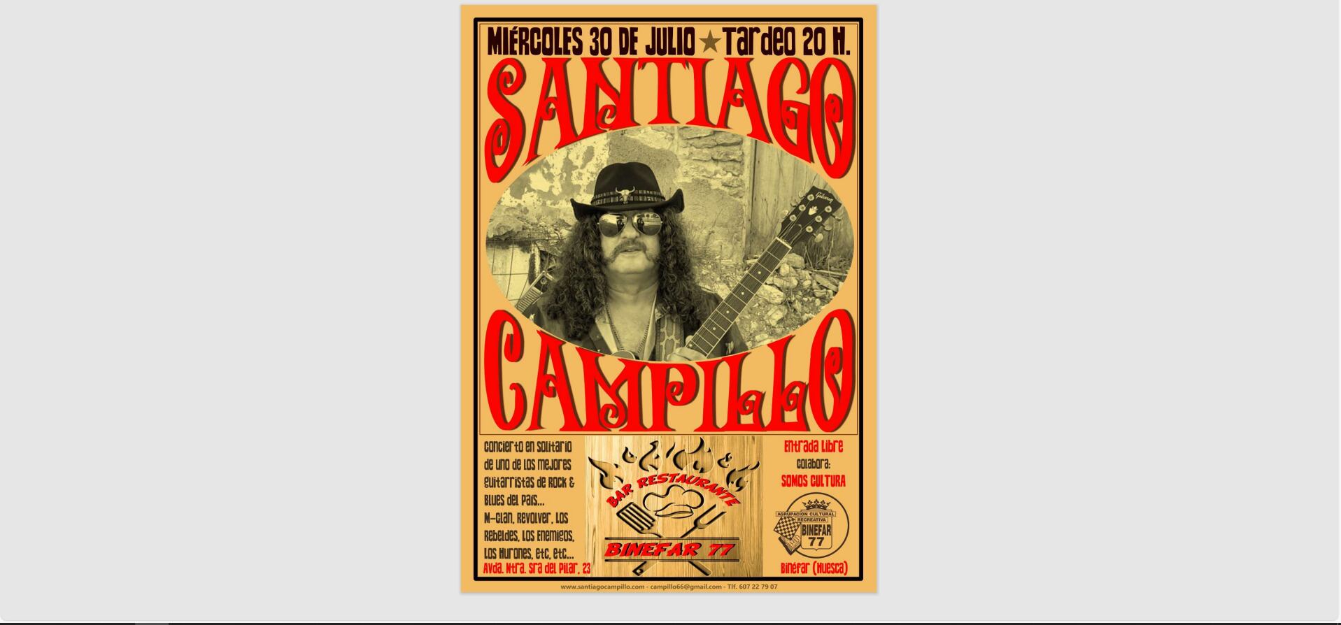 Santiago Campillo en concierto (Binéfar).